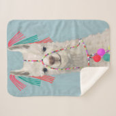 Adorned Llama - White Sherpadecke (Vorderseite (Horizontal))