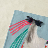 Adorned Llama - White Strandtuch (Beispiel)