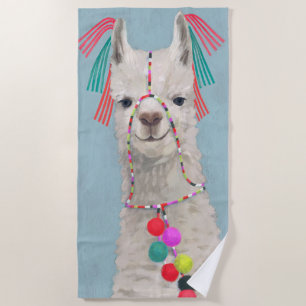 Adorned Llama - White Strandtuch