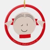 Adorno de cerámica keramik ornament (Hinten)