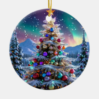 Adorno de Navidad Personalizado de Cerámica Circul Keramik Ornament