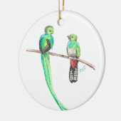 Adorno navideño quetzales keramik ornament (Links)