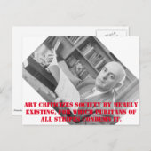 Adorno Postkarte (Vorne/Hinten)