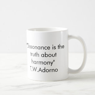 Adorno Zitat-Tasse Kaffeetasse