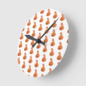 Adorobale Pumpkin Runde Wanduhr (Winkel)
