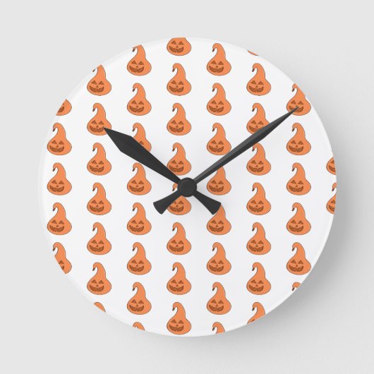 Adorobale Pumpkin Runde Wanduhr (Vorderseite)