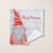 Adoroble Gnome Bokeh Weihnachten Badhandtuch Set (Waschlappen)