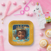 Adortable African Prince Royal Baby Shower/Birthda Pappteller (Party)