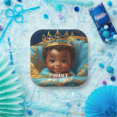 Adortable African Prince Royal Baby Shower/Birthda Pappteller (Party)