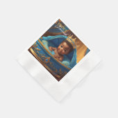 Adortable African Prince Royal Baby Shower/Birthda Serviette (Ecke)