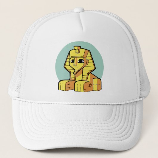 Adortable Ägyptische Große Sphinx Truckerkappe (Vorderseite)