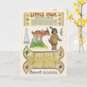 Adortable Amerikanische Ureinwohner Kunst, Dichtun Karte (Gelbe Blume)