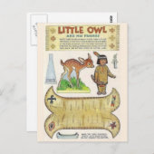 Adortable Amerikanische Ureinwohner Kunst, Dichtun Postkarte (Vorne/Hinten)