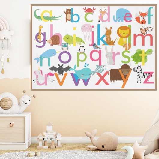 Adortable Animal Alphabet Poster