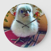 Adortable Baby Chick Wall Uhr (Vorderseite)