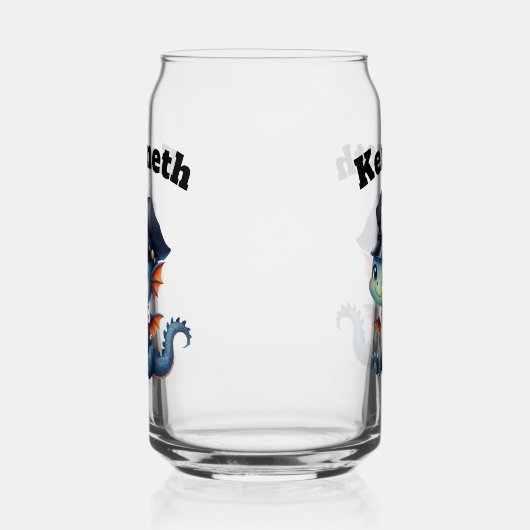 Adortable Baby Dragon im Polizeiapparat Dosenglas (Links)