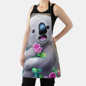 Adortable Baby Koala Bär mit Blume Schürze (InSitu)