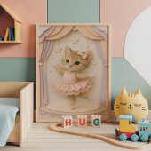 Adortable Ballerina Kitten Poster