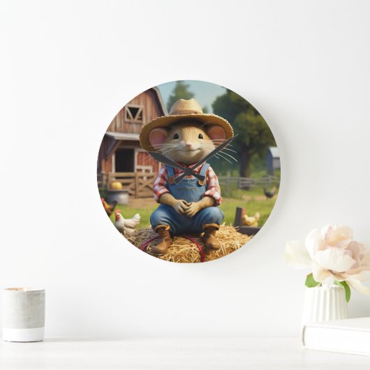 Adortable Bauer Mauerklemme Große Wanduhr (Zuhause)