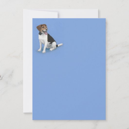 Adortable Beagle Mix Note Card Mitteilungskarte (Vorderseite)