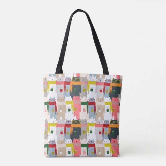 Adortable Bears Tote Bag Tasche (Rückseite)