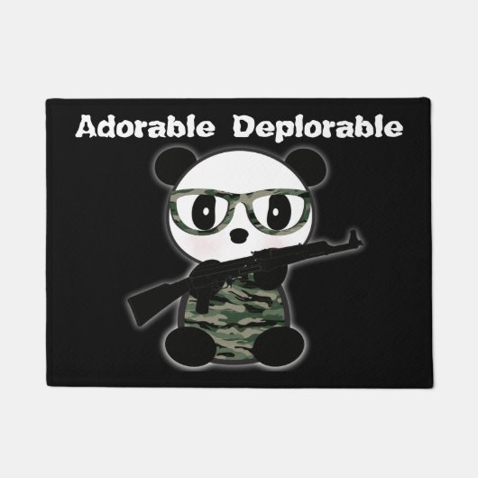 Adortable bedauernswerte Panda Bären Doormat Fußmatte (Vorderseite)