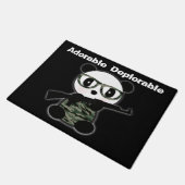 Adortable bedauernswerte Panda Bären Doormat Fußmatte (Schrägansicht)