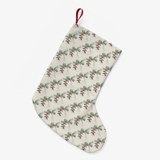 Adortable Bell Pattern Weihnachten Strumpf Kleiner Weihnachtsstrumpf (Vorderansicht (hängend))