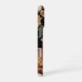 Adortable bestickte Optik Fox & Blume iPhone Hülle (Rechte Seite)