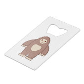 Adortable Bigfoot Geldbeutel Flaschenöffner (Rückseite Schrägansicht)