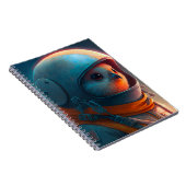 Adortable Bird Astronaut Notebook Notizblock (Rechte Seite)