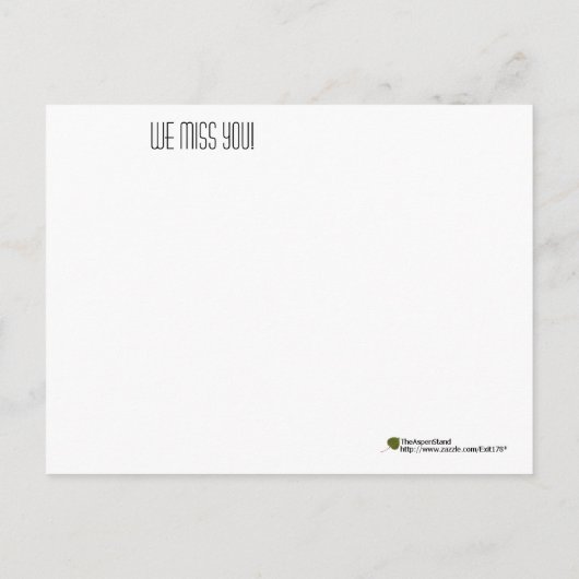 Adortable Black Gray Tabby Cat Vermisst Postkarte (Rückseite)