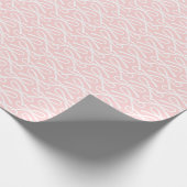 Adortable Bow Muster Geschenkwrake Rosa Weiß Geschenkpapier (Ecke)