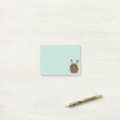 Adortable Brown Bunny Rabbit Post-it Klebezettel (Auf Schreibtisch)