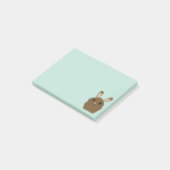 Adortable Brown Bunny Rabbit Post-it Klebezettel (angewinkelt)