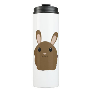 Adortable Brown Bunny Rabbit Thermosbecher