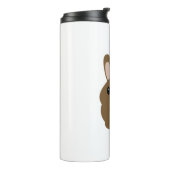 Adortable Brown Bunny Rabbit Thermosbecher (Nach links gedreht)