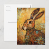 Adortable Bunny Postkarte (Vorne/Hinten)