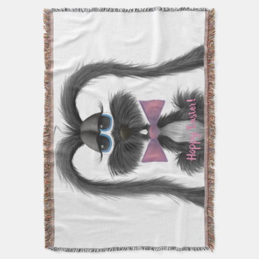 Adortable Bunny Rabbit Decke (Vorderseite Vertikal)