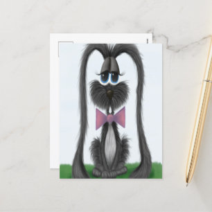 Adortable Bunny Rabbit Feiertagspostkarte