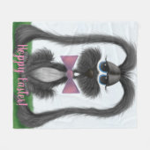 Adortable Bunny Rabbit Fleecedecke (Vorderseite (Horizontal))