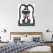 Adortable Bunny Rabbit Leinwanddruck (Insitu (Schlafzimmer))