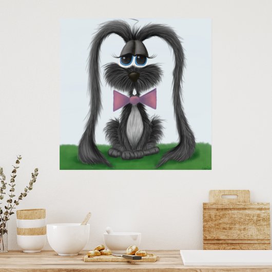 Adortable Bunny Rabbit Poster (Küche)