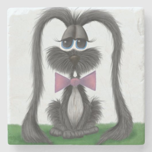 Adortable Bunny Rabbit Steinuntersetzer (Vorderseite)