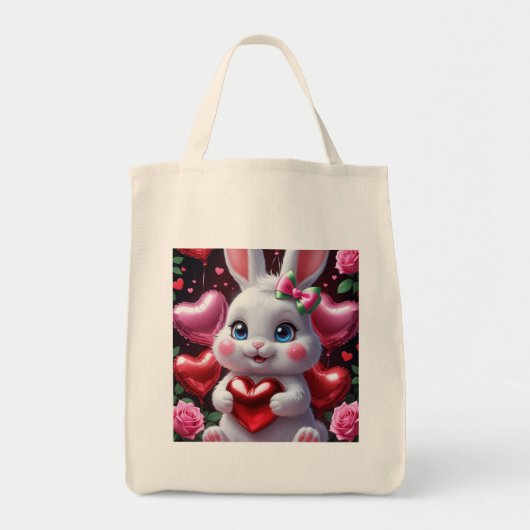 Adortable Bunny Tragetasche (Vorne)