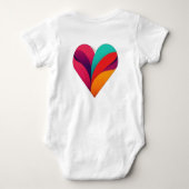 Adortable Cake & Liebe Design für Baby Strampler (Rückseite)