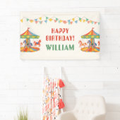Adortable Carousel Geburtstag Banner (Insitu)