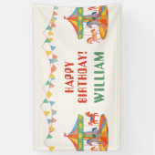 Adortable Carousel Geburtstag Banner (Vertikal)