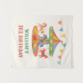 Adortable Carousel Geburtstag Wandteppich (Vorderseite (Horizontal))