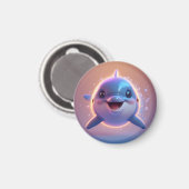 Adortable Cartoon Dolphin Magnet (Vorderseite/Rückseite)